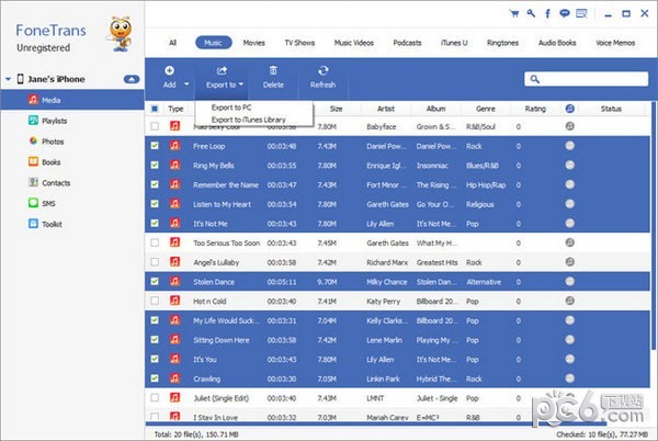 Aiseesoft FoneTrans(ios设备管理软件)v9.1.62免费版